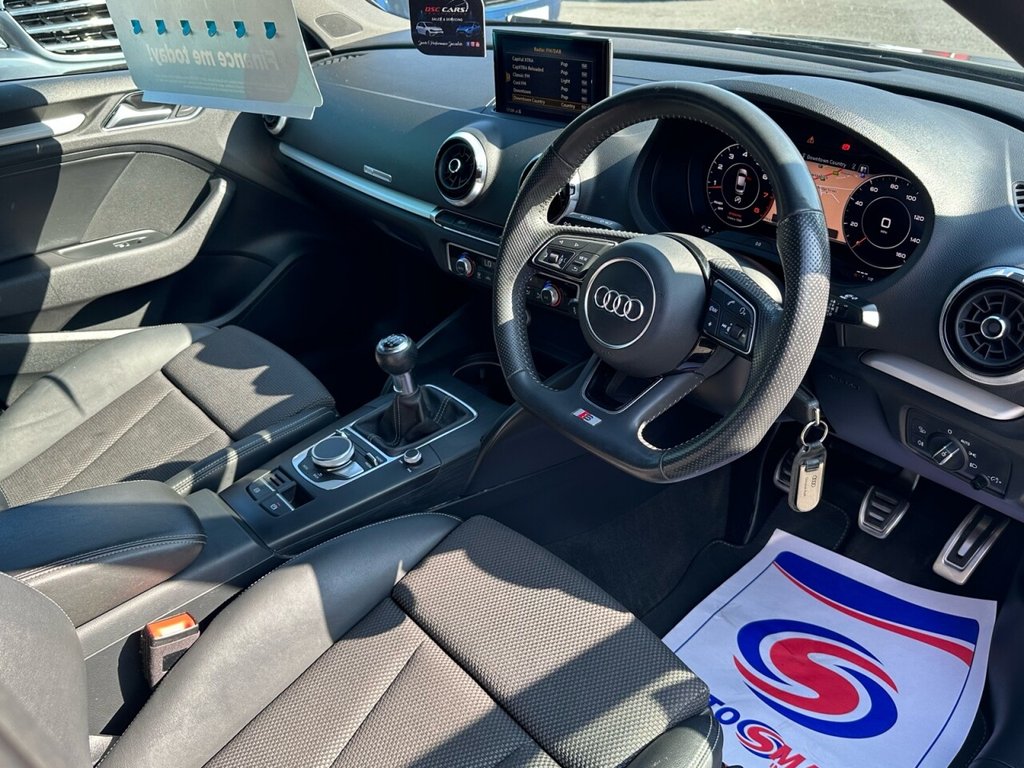 USED 2018 67 AUDI A3 1.5 TFSI BLACK EDITION 4d 148 BHP LOW INSURANCE