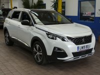 USED 2019 19 PEUGEOT 5008 1.5 BLUEHDI S/S GT LINE 5d 129 BHP 7 SEATS SAT NAV CAMERA CRUISE 1 OWNER 6 MONTHS GOLD WARRANTY