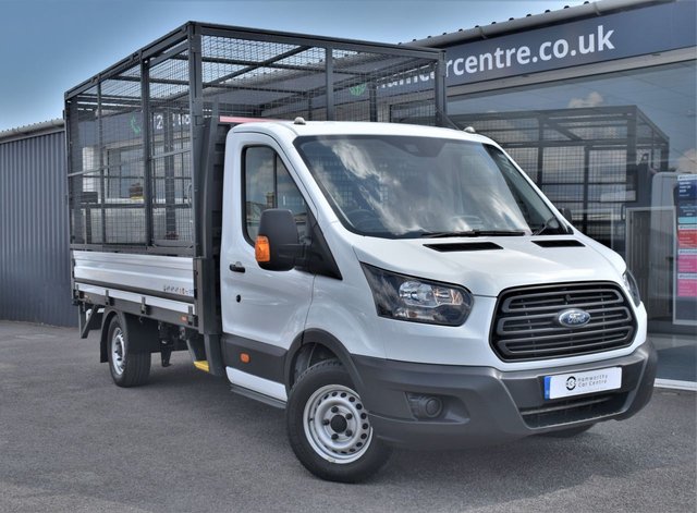 2017 67 Ford Transit 2.0 350 ECOBLUE L3 CAGED DROPSIDE WITH TAIL LIFT 129 BHP EURO 6