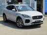 USED 2018 67 JAGUAR E-PACE 2.0 E-PACE R-DYNAMIC HSE 5d 178 BHP Finished in BORASCO GREY with contrasting IVORY Electric Seats. This Sporty SUV has great looks, spacious with a big boot. This E-Pace is a small SUV that feels like a big SUV. It has a high driving position and great grip. Features include, Sat Nav, Virtual Dash, Auto Parking, 20" Alloys, Rear View Camera, Cruise, DAB, Park Sensors and much more. Dealer Serviced at 11100 miles, 15153 miles and at 20073 miles. MOT DUE 29/02/2024.