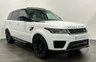 USED 2018 18 LAND ROVER RANGE ROVER SPORT 3.0 SDV6 HSE 5d 306 BHP Stiriking Fuji White , 1 Owner 2018 Facelift Model, Generous specification, Full Sliding Panoramic glass roof, Ebony full leather interior, Heated steering wheel,