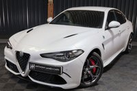USED 2020 70 ALFA ROMEO GIULIA 2.9 V6 BITURBO QUADRIFOGLIO 4d 503 BHP QUADRIFOGLIO STEERING WHEEL, MEMORY HEATED SEATS, CARBON INTERIOR, HARMAN KARDON SOUND, MINERAL PEARL PAINT.