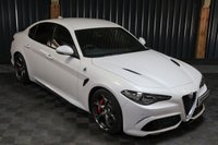 USED 2020 70 ALFA ROMEO GIULIA 2.9 V6 BITURBO QUADRIFOGLIO 4d 503 BHP QUADRIFOGLIO STEERING WHEEL, MEMORY HEATED SEATS, CARBON INTERIOR, HARMAN KARDON SOUND, MINERAL PEARL PAINT.
