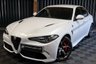 USED 2020 70 ALFA ROMEO GIULIA 2.9 V6 BITURBO QUADRIFOGLIO 4d 503 BHP QUADRIFOGLIO STEERING WHEEL, MEMORY HEATED SEATS, CARBON INTERIOR, HARMAN KARDON SOUND, MINERAL PEARL PAINT.