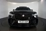 USED 2022 22 JAGUAR F-PACE 5.0 SVR 5d 543 BHP-1 OWNER CAR-FINISHED IN SANTORINI BLACK-EBONY SUEDE/LEATHER UPHOLSTERY-GHOST IMMOBILISER-SLIDE AND TILT PANORAMIC GLASS SUNROOF-HEATED STEERING WHEEL-MFSW-SATNAV-DAB RADIO-BLUETOOTH-LED HEADLIGHTS-HEATED AND COOLED FRONT SEATS-DUAL CLIMATE CONTROL-ADAPTIVE CRUISE CONTROL 