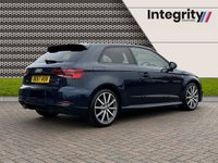 USED 2017 67 AUDI A3 2.0 TDI QUATTRO BLACK EDITION 3d 182 BHP PARK ASSIST - NAVIGATION SYSTEM - SMARTPHOINE INTEGRATION - 18" ALLOY WHEELS - USB INPUT - TINTED REAR WINDOWS