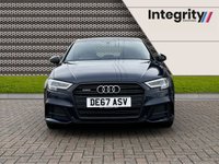 USED 2017 67 AUDI A3 2.0 TDI QUATTRO BLACK EDITION 3d 182 BHP PARK ASSIST - NAVIGATION SYSTEM - SMARTPHOINE INTEGRATION - 18" ALLOY WHEELS - USB INPUT - TINTED REAR WINDOWS