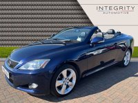 USED 2012 61 LEXUS IS 2.5 250C ADVANCE 2d 205 BHP 11 SERVICES (10 MAIN LEXUS DEALER) - NAVIGATION SYSTEM - DAB RADIO - BLUETOOTH HANDSFREE - 18"ALLOYS - CLIMATE CONTROL - BLACK LEATHER