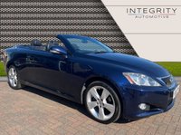 USED 2012 61 LEXUS IS 2.5 250C ADVANCE 2d 205 BHP 11 SERVICES (10 MAIN LEXUS DEALER) - NAVIGATION SYSTEM - DAB RADIO - BLUETOOTH HANDSFREE - 18"ALLOYS - CLIMATE CONTROL - BLACK LEATHER