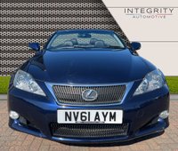 USED 2012 61 LEXUS IS 2.5 250C ADVANCE 2d 205 BHP 11 SERVICES (10 MAIN LEXUS DEALER) - NAVIGATION SYSTEM - DAB RADIO - BLUETOOTH HANDSFREE - 18"ALLOYS - CLIMATE CONTROL - BLACK LEATHER