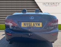 USED 2012 61 LEXUS IS 2.5 250C ADVANCE 2d 205 BHP 11 SERVICES (10 MAIN LEXUS DEALER) - NAVIGATION SYSTEM - DAB RADIO - BLUETOOTH HANDSFREE - 18"ALLOYS - CLIMATE CONTROL - BLACK LEATHER