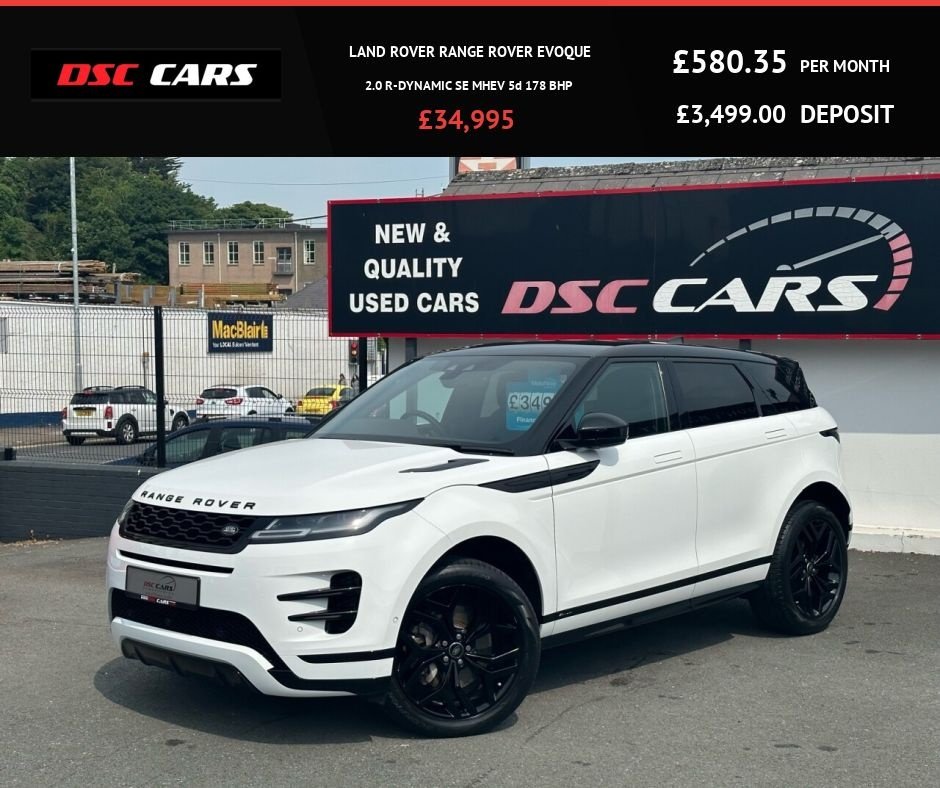 USED 2020 LAND ROVER RANGE ROVER EVOQUE 2.0 R-DYNAMIC SE MHEV 5d 178 BHP 20" BLACK ALLOYS