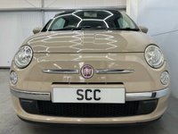 USED 2012 62 FIAT 500  1.2 Lounge Hatchback 3dr Petrol Manual Euro 4 (69 bhp) &pound;35 Tax, Pan Roof, AUX+USB
