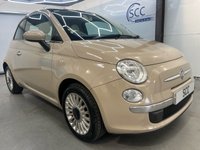 USED 2012 62 FIAT 500  1.2 Lounge Hatchback 3dr Petrol Manual Euro 4 (69 bhp) &pound;35 Tax, Pan Roof, AUX+USB