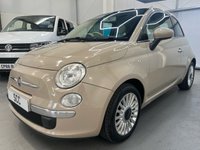 USED 2012 62 FIAT 500  1.2 Lounge Hatchback 3dr Petrol Manual Euro 4 (69 bhp) &pound;35 Tax, Pan Roof, AUX+USB