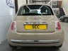 USED 2012 62 FIAT 500  1.2 Lounge Hatchback 3dr Petrol Manual Euro 4 (69 bhp) &pound;35 Tax, Pan Roof, AUX+USB