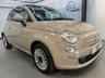 USED 2012 62 FIAT 500  1.2 Lounge Hatchback 3dr Petrol Manual Euro 4 (69 bhp) &pound;35 Tax, Pan Roof, AUX+USB