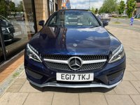 USED 2017 17 MERCEDES-BENZ C-CLASS 2.0 C 300 AMG LINE PREMIUM PLUS 2d 241 BHP Canvasite Blue With Crystal Artico