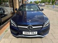 USED 2017 17 MERCEDES-BENZ C-CLASS 2.0 C 300 AMG LINE PREMIUM PLUS 2d 241 BHP Canvasite Blue With Crystal Artico