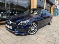 USED 2017 17 MERCEDES-BENZ C-CLASS 2.0 C 300 AMG LINE PREMIUM PLUS 2d 241 BHP Canvasite Blue With Crystal Artico
