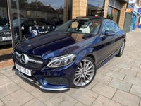 USED 2017 17 MERCEDES-BENZ C-CLASS 2.0 C 300 AMG LINE PREMIUM PLUS 2d 241 BHP Canvasite Blue With Crystal Artico