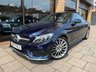 USED 2017 17 MERCEDES-BENZ C-CLASS 2.0 C 300 AMG LINE PREMIUM PLUS 2d 241 BHP Canvasite Blue With Crystal Artico
