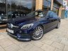 USED 2017 17 MERCEDES-BENZ C-CLASS 2.0 C 300 AMG LINE PREMIUM PLUS 2d 241 BHP Canvasite Blue With Crystal Artico