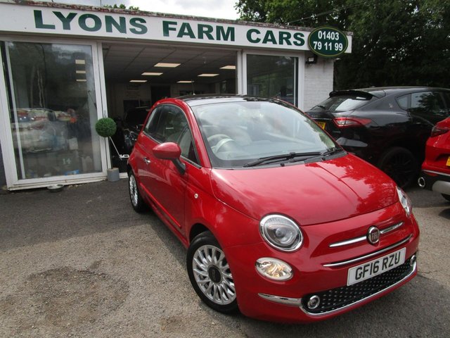 2016 16 Fiat 500 0.9 TWINAIR LOUNGE 3d 85 BHP NEW SHAPE *SAT NAV*