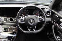 USED 2016 66 MERCEDES-BENZ E-CLASS 2.0 E 220 D AMG LINE PREMIUM 5d AUTO 192 BHP Part Leather Part Alcantara Heated Seats With Driver and Passenger Memory, Front and Rear Sensors, Rear Parking Camera, Panoramic Sunroof, Satellite Navigations, Cruise Control with Limiter, Voice Control, Dual Climate Control, USB, Paddleshift Gear Change, Keyless Entry. Keyless Stop/Start, Sport / Sport+ / Eco / Comfort Drive Modes, Automatic Rain Sensor, Power Tailgate, Auto Dimming Rear View Mirror, Power Folding Wing Mirrors, Privacy Glass, Internet Access, DAB Radio