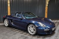 USED 2012 12 PORSCHE BOXSTER 2.7 24V 2d 265 BHP STUNNING COLOUR, LOW MILES, DARK BLUE WITH YACHT BLUE LEATHER INTERIOR, STUNNING COMBO.  BEAUTIFUL CAR WITH GREAT HISTORY