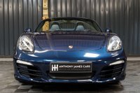 USED 2012 12 PORSCHE BOXSTER 2.7 24V 2d 265 BHP STUNNING COLOUR, LOW MILES, DARK BLUE WITH YACHT BLUE LEATHER INTERIOR, STUNNING COMBO.  BEAUTIFUL CAR WITH GREAT HISTORY