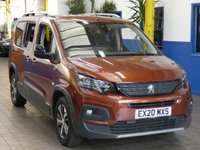 USED 2020 20 PEUGEOT RIFTER 1.5 BLUEHDI S/S GT LINE L 5d 129 BHP 7 SEATS SAT NAV PARK SENSORS 1 OWNER SERVICE HISTORY 6 MONTHS GOLD WARRANTY