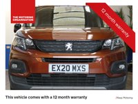USED 2020 20 PEUGEOT RIFTER 1.5 BLUEHDI S/S GT LINE L 5d 129 BHP 7 SEATS SAT NAV PARK SENSORS 1 OWNER SERVICE HISTORY 6 MONTHS GOLD WARRANTY