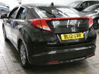 USED 2012 12 HONDA CIVIC 2.2 I-DTEC EX 5d 148 BHP &pound;35 ROAD TAX SAT NAV LEATHER REAR CAMERA 2 OWNERS 11 SERVICES TO 129K MILES