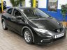 USED 2012 12 HONDA CIVIC 2.2 I-DTEC EX 5d 148 BHP &pound;35 ROAD TAX SAT NAV LEATHER REAR CAMERA 2 OWNERS 11 SERVICES TO 129K MILES
