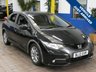 USED 2012 12 HONDA CIVIC 2.2 I-DTEC EX 5d 148 BHP &pound;35 ROAD TAX SAT NAV LEATHER REAR CAMERA 2 OWNERS 11 SERVICES TO 129K MILES