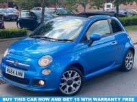 USED 2014 64 FIAT 500C 1.2 S 3d 69 BHP ....Stunning Convertible.....Low Miles
