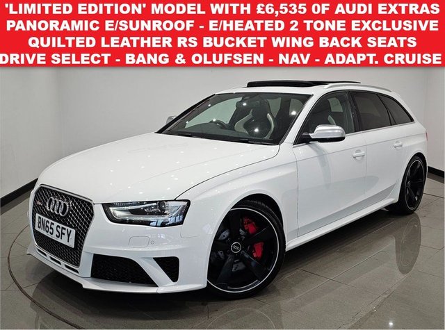 2015 65 Audi A4 4.2 FSI V8 (450 PS) LIMITED EDITION S TRONIC QUATTRO (EURO 5) 5DR + HIGH SPECIFICATION WITH £6,535 OF AUDI EXTRAS