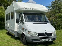 USED 2004 54 MERCEDES-BENZ SPRINTER Benimar Oscara 4 Berth with Fixed beds 2.7 316 CDI LWB 156 BHP REAR GARAGE