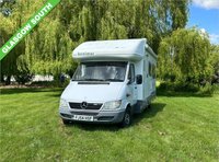 USED 2004 54 MERCEDES-BENZ SPRINTER Benimar Oscara 4 Berth with Fixed beds 2.7 316 CDI LWB 156 BHP REAR GARAGE