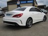 USED 2019 68 MERCEDES-BENZ CLA 1.6 CLA 180 AMG LINE EDITION 4d 121 BHP Finished in POLAR WHITE with contrasting LEATHER ALCANTARA SPORTS interior. This four door coupe is like a stylish mini CLS. It has a big boot and high tech safety features inc Rear View Camera, Sat Nav, Cruise Control, Keyless Start, Leather Alcantara trim, B/TOOTH, 18" Alloys and much more. Serviced at 20700 miles, 35895 miles, and at 49468 miles.