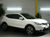 USED 2014 14 NISSAN QASHQAI 1.6 DCI TEKNA 5d 128 BHP &pound;35 ROAD TAX SAT NAV LEATHER SUNROOF CAMERA LOW MILEAGE 2 OWNERS FROM NEW 8 SERVICES TO 38K MILES