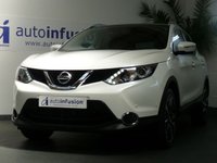 USED 2014 14 NISSAN QASHQAI 1.6 DCI TEKNA 5d 128 BHP &pound;35 ROAD TAX SAT NAV LEATHER SUNROOF CAMERA LOW MILEAGE 2 OWNERS FROM NEW 8 SERVICES TO 38K MILES