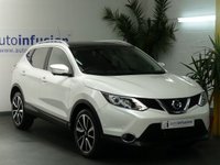 USED 2014 14 NISSAN QASHQAI 1.6 DCI TEKNA 5d 128 BHP &pound;35 ROAD TAX SAT NAV LEATHER SUNROOF CAMERA LOW MILEAGE 2 OWNERS FROM NEW 8 SERVICES TO 38K MILES