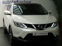 USED 2014 14 NISSAN QASHQAI 1.6 DCI TEKNA 5d 128 BHP &pound;35 ROAD TAX SAT NAV LEATHER SUNROOF CAMERA LOW MILEAGE 2 OWNERS FROM NEW 8 SERVICES TO 38K MILES