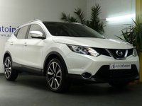 USED 2014 14 NISSAN QASHQAI 1.6 DCI TEKNA 5d 128 BHP &pound;35 ROAD TAX SAT NAV LEATHER SUNROOF CAMERA LOW MILEAGE 2 OWNERS FROM NEW 8 SERVICES TO 38K MILES