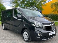 USED 2017 67 VAUXHALL VIVARO 2900 SPORTIVE LWB CREW CAB L2H1 VAN CDTI BITURBO S/S 125 BHP Direct to us from lease company / 6 Seater