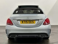 USED 2015 15 MERCEDES-BENZ C-CLASS 2.1 C250 BLUETEC AMG LINE PREMIUM 4d 204 BHP C250 204 BHP, AMG LINE PREMIUM , Panoramic Electric Slide Roof, Black Leather, Striking Iridium silver metallic, 18" Diamond cut alloy AMG  wheels