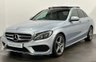 USED 2015 15 MERCEDES-BENZ C-CLASS 2.1 C250 BLUETEC AMG LINE PREMIUM 4d 204 BHP C250 204 BHP, AMG LINE PREMIUM , Panoramic Electric Slide Roof, Black Leather, Striking Iridium silver metallic, 18" Diamond cut alloy AMG  wheels
