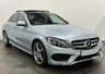 USED 2015 15 MERCEDES-BENZ C-CLASS 2.1 C250 BLUETEC AMG LINE PREMIUM 4d 204 BHP C250 204 BHP, AMG LINE PREMIUM , Panoramic Electric Slide Roof, Black Leather, Striking Iridium silver metallic, 18" Diamond cut alloy AMG  wheels